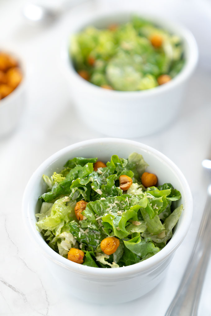 vegan Caesar salad