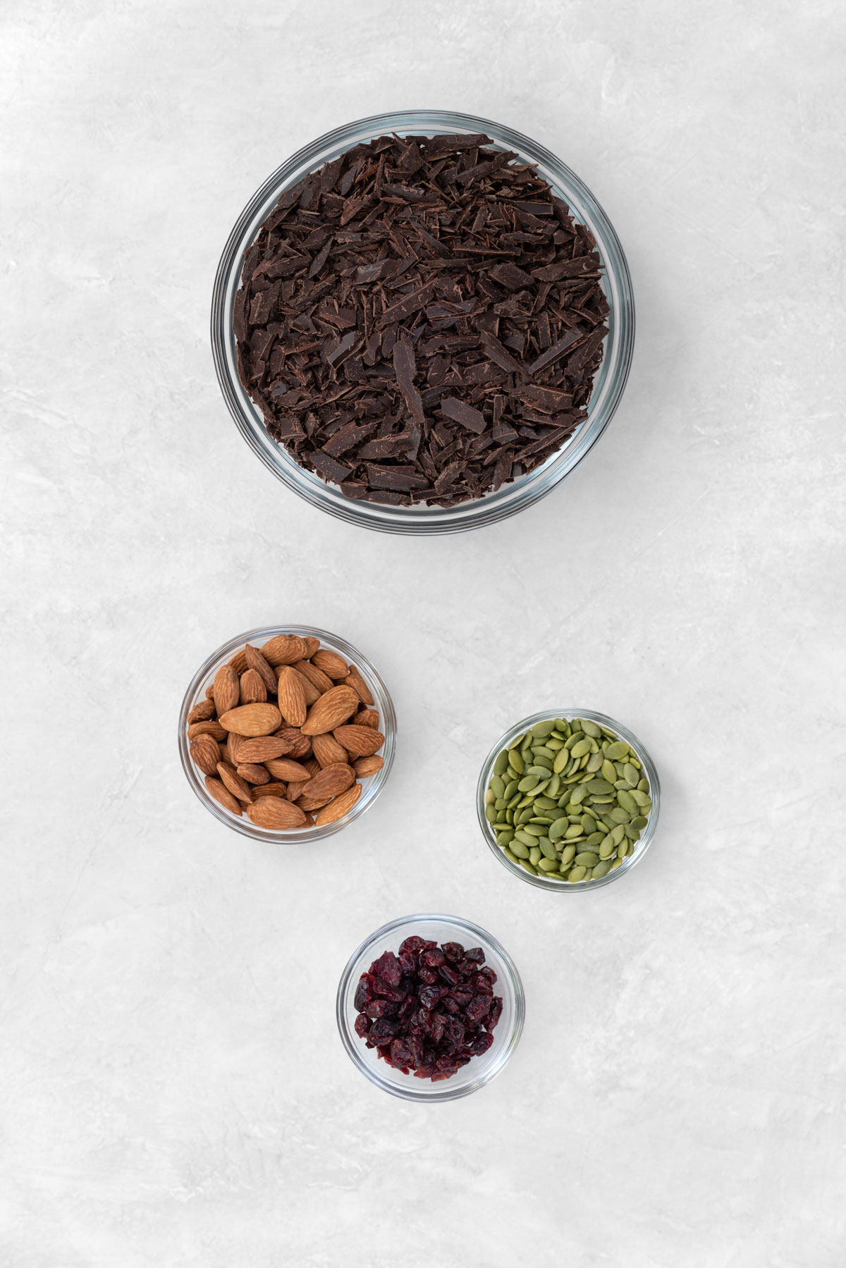 ingredients for chocolate bark
