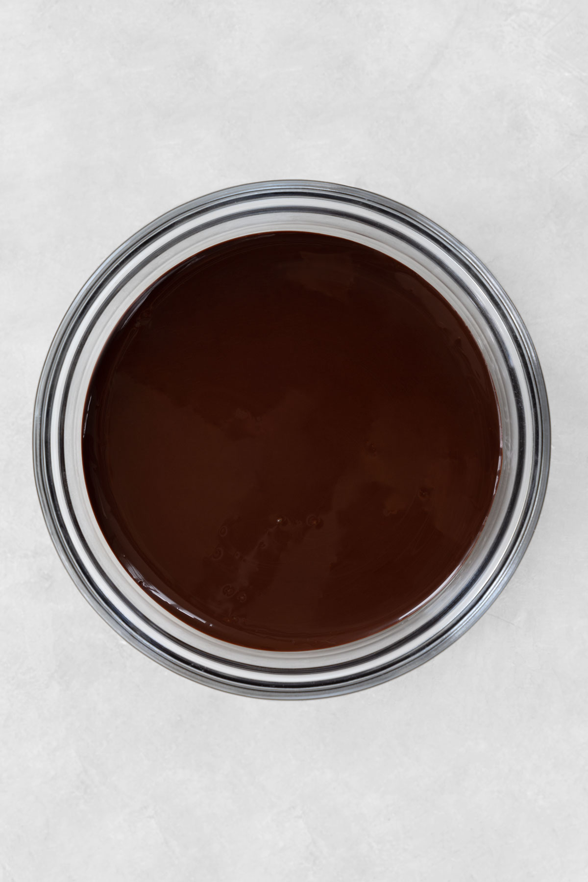 melted dark chocolate