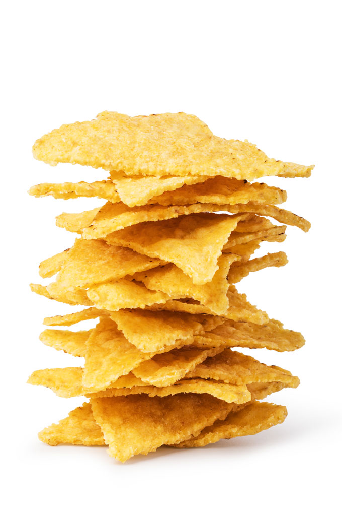 raw corn chips