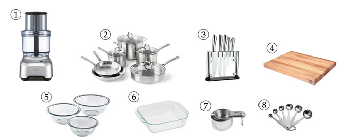 kitchen tools for granola bars with date caramel