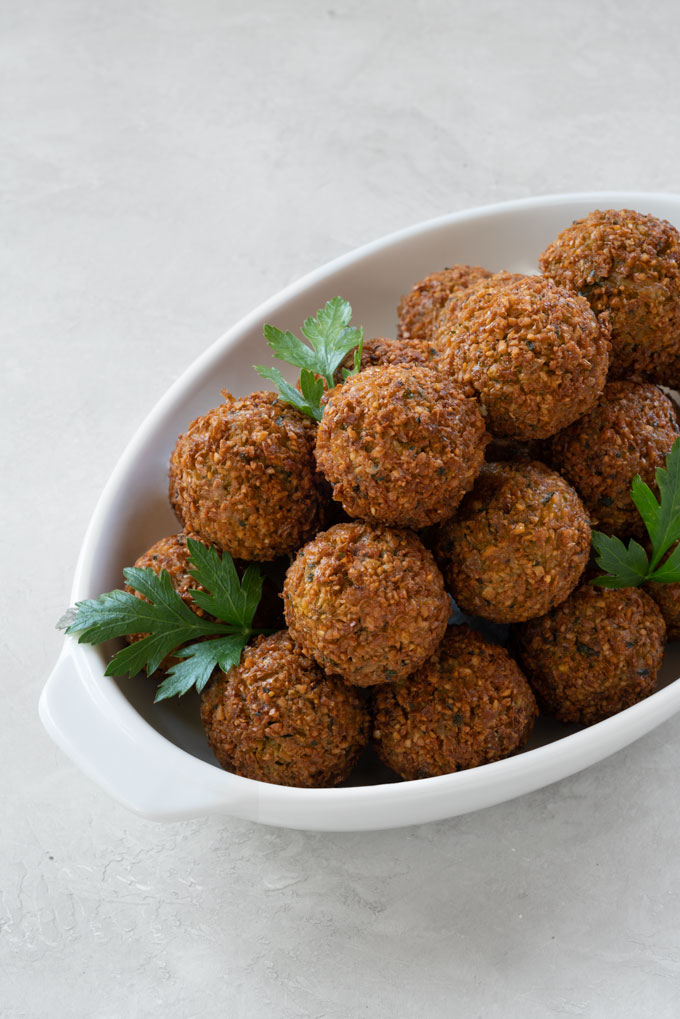 falafel - oil-free, crispy, healthy