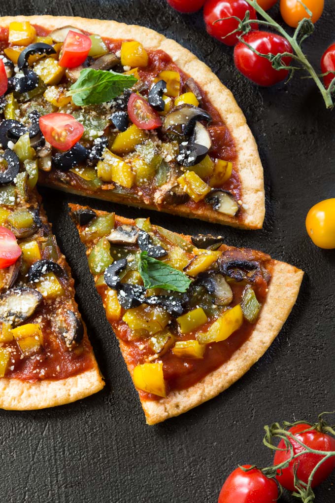 red lentil pizza crust - vegan, grain-free, gluten-free