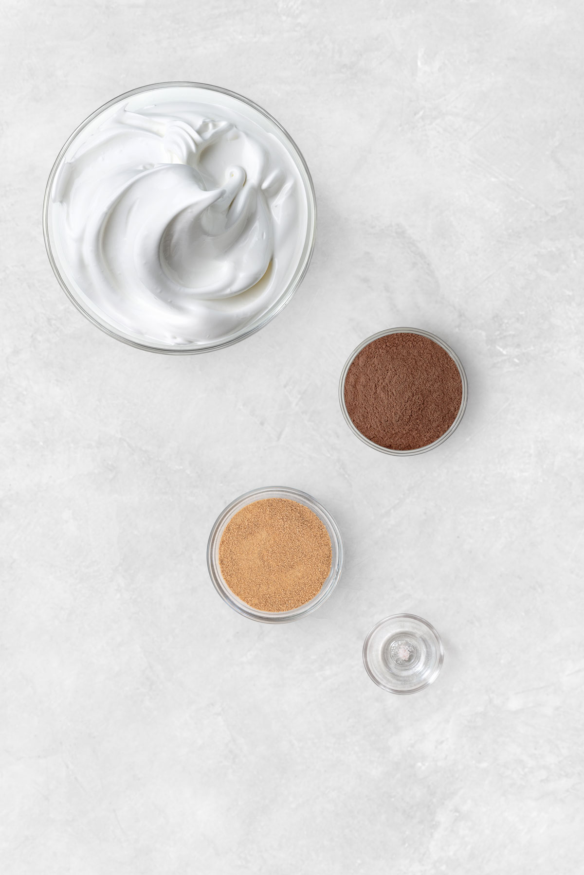 ingredients for vegan chocolate mousse