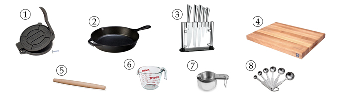 kitchen tools for psyllium flatbread