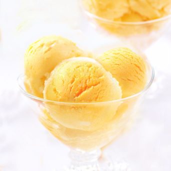 vegan mango gelato - ice cream