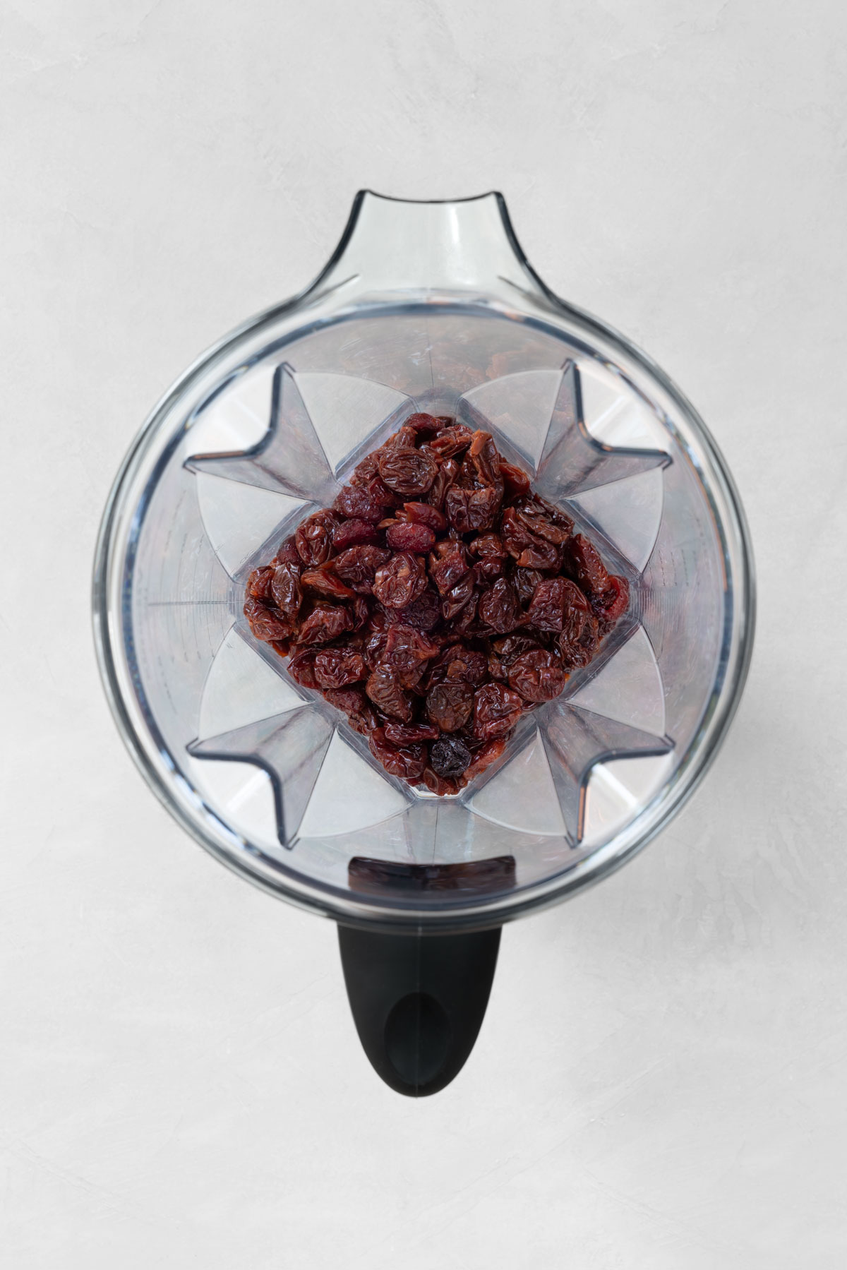 dried cherries in a Vitamix blender