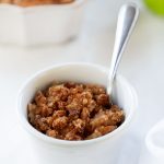 apple crisp with grain-free topping - vegan, paleo