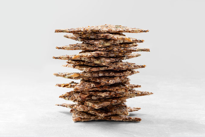 crackers with nuts and seeds