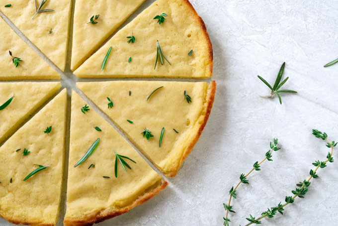 pizza crust - low carb, grain-free, gluten-free, vegan - chickpeas, split peas, lentils