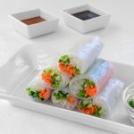 fresh spring rolls with vegetables