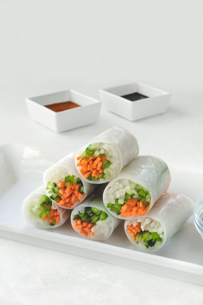 summer rolls with vegetables
