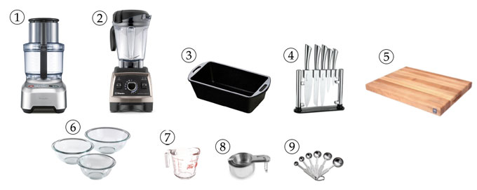 kitchen tools for banana bread