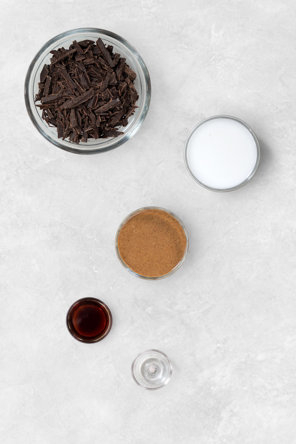 ingredients for chocolate fudge