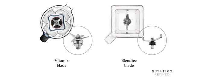 blender blades - vitamix vs blendtec