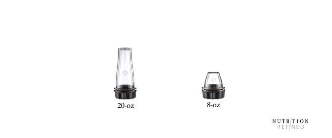 Vitamix 20-oz blending cup vs 8-oz blending bowl