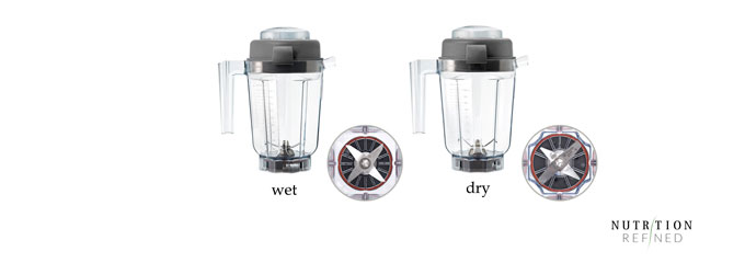 Vitamix wet container vs Vitamix dry container