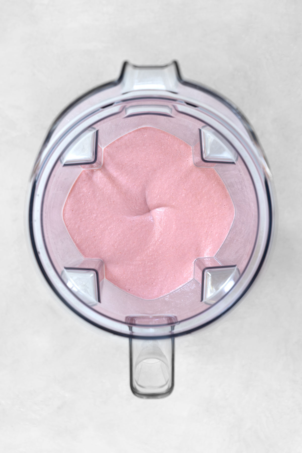 strawberry cheesecake filling in a Vitamix blender