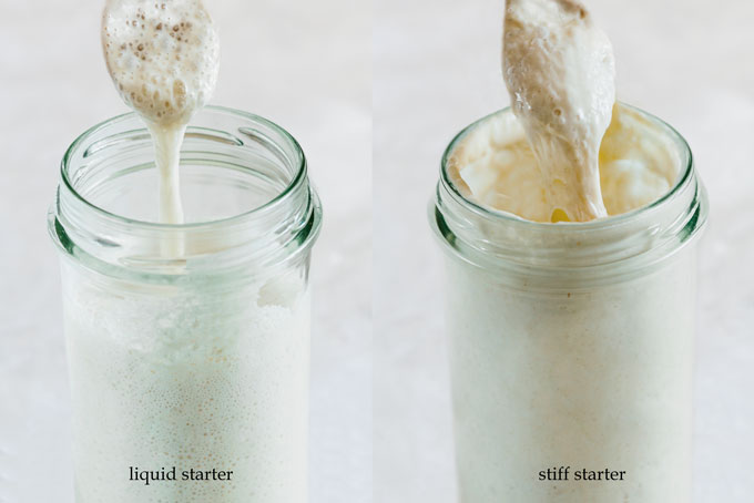 liquid starter vs stiff starter