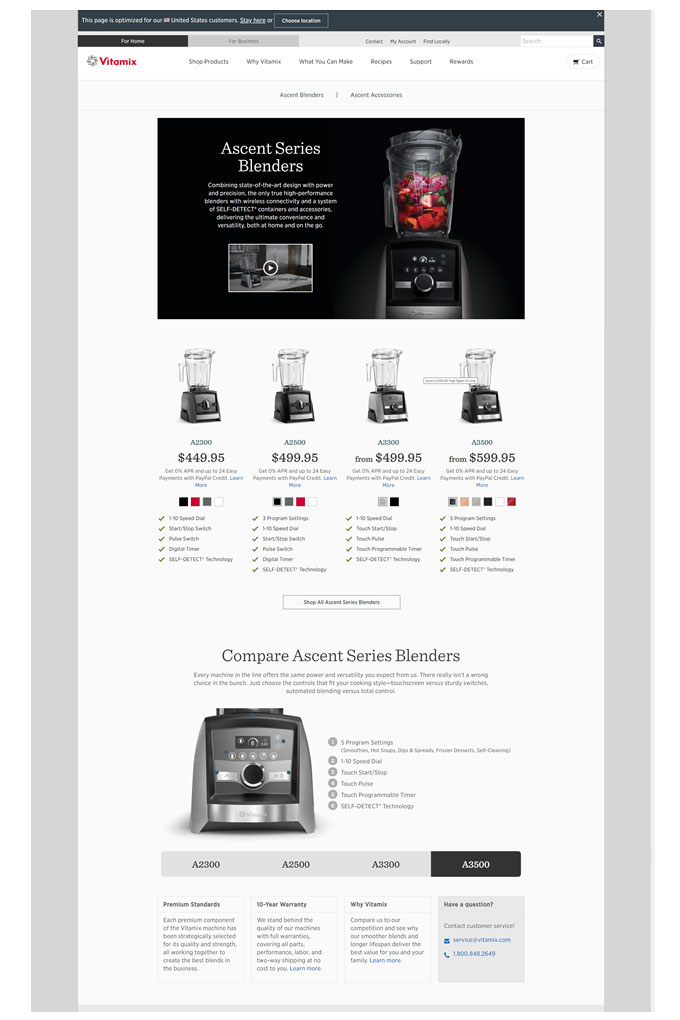 buying a Vitamix directly