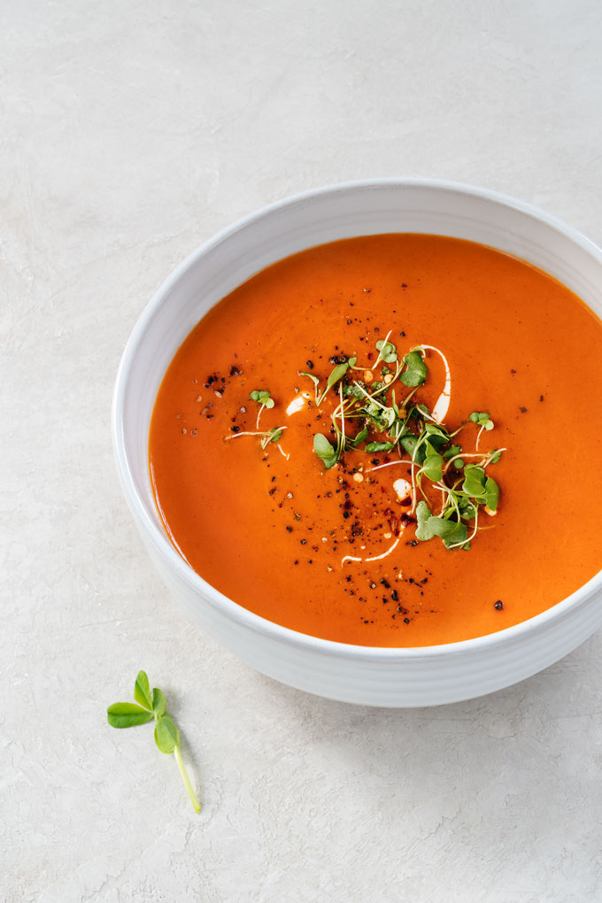 red pepper soup