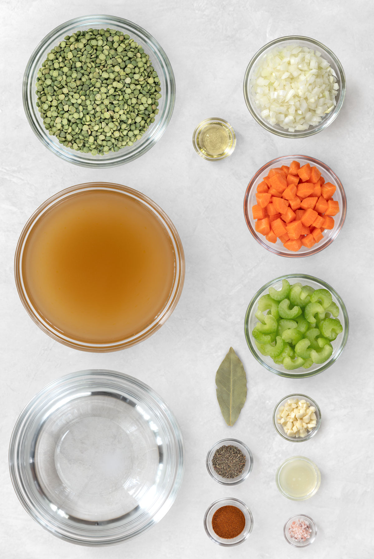 ingredients for split pea soup