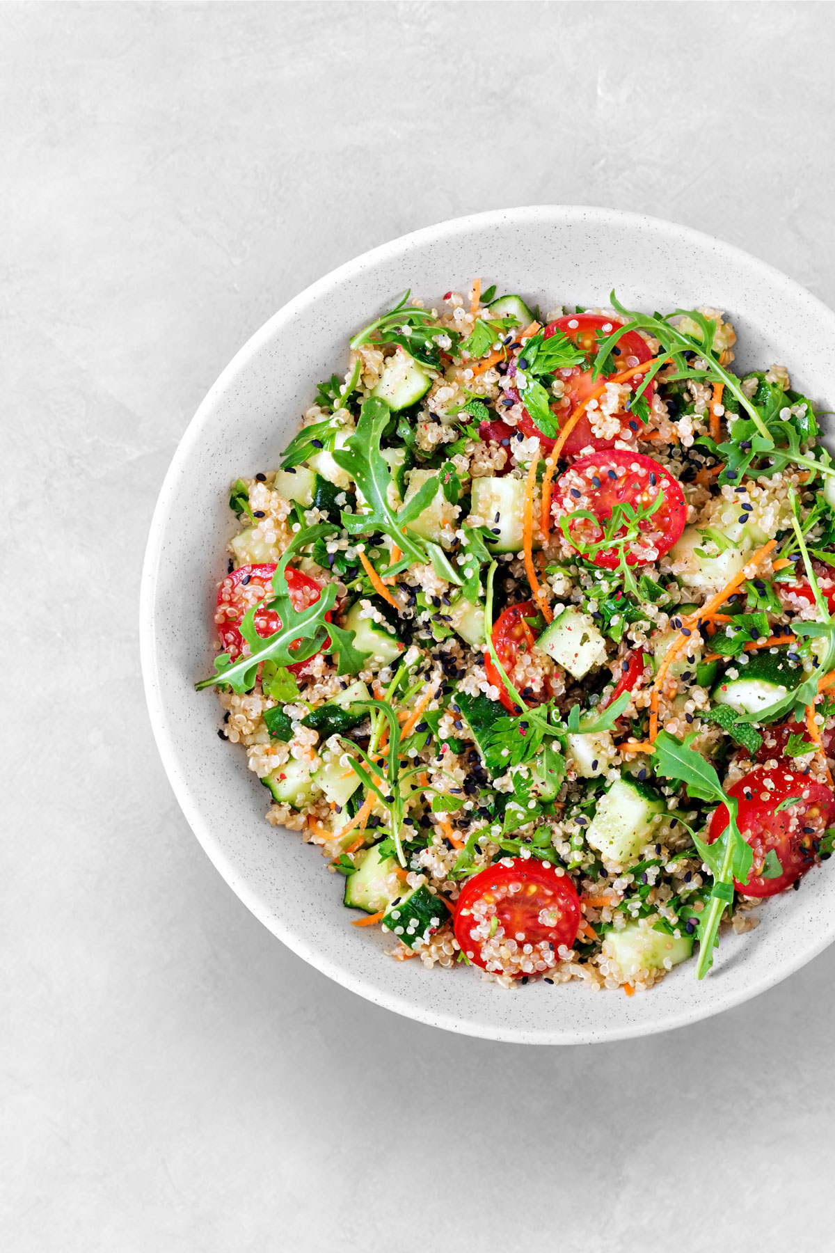 Mediterranean quinoa salad recipe