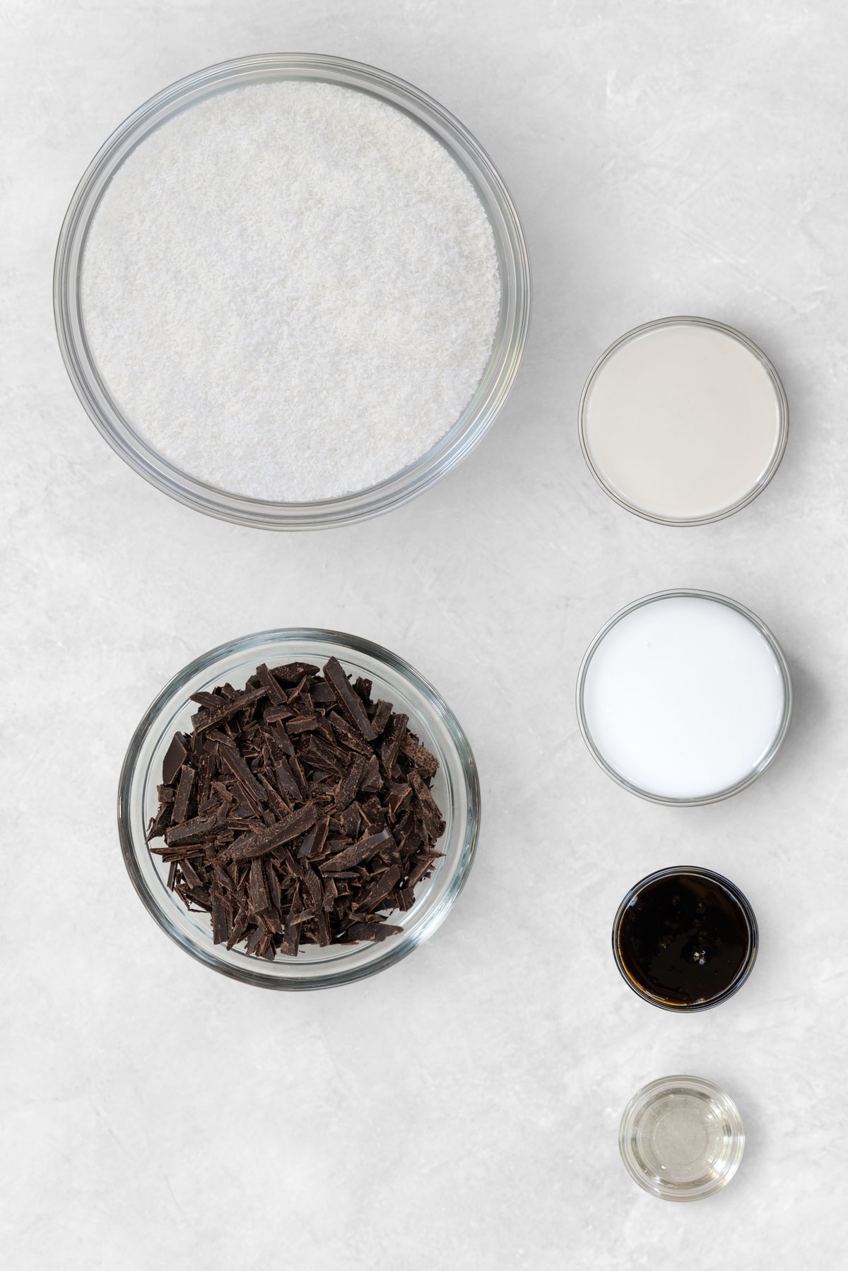 ingredients for Bounty bars